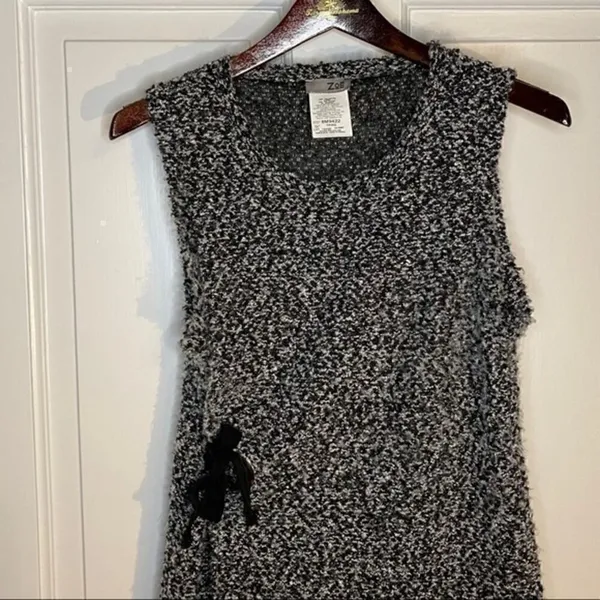 Zoe Black & Gray Wrap‎ Dress Size XS - Image 5