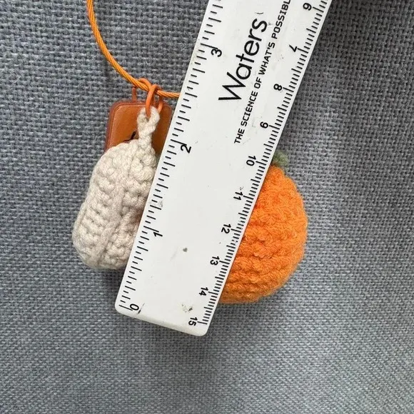 Crochet Orange Keychain Tassel‎ Lucky Charm Bag Charm Car Charm - Image 5
