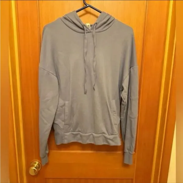 Alo Yoga Interval Microfleece Pullover Hoodie in Blue Moon Size S EUC - Image 2
