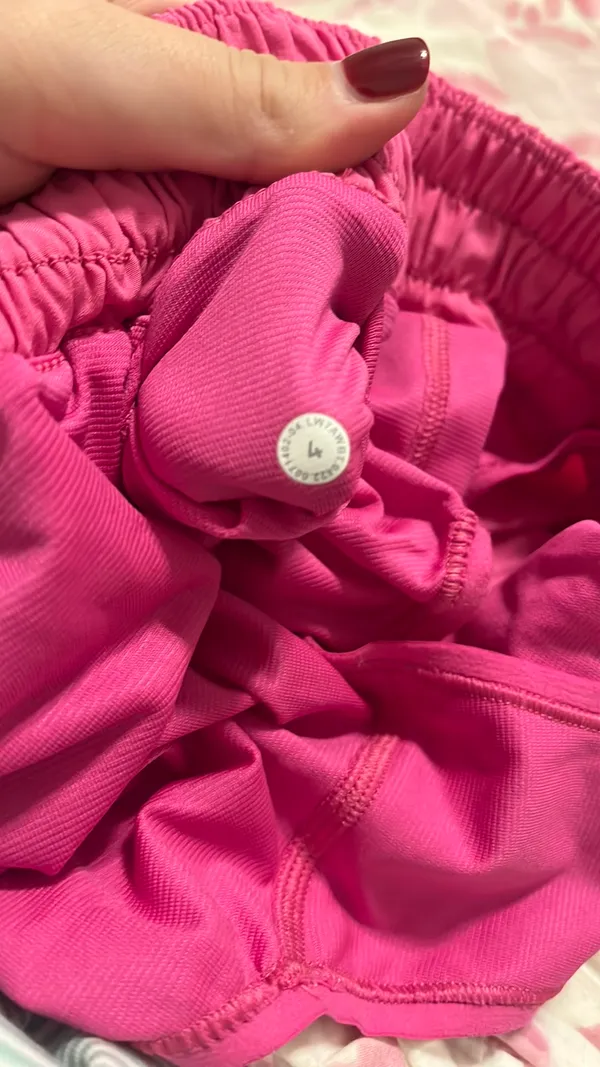Sonic Pink Lululemon Hotty Hot Shorts 4” - Image 4