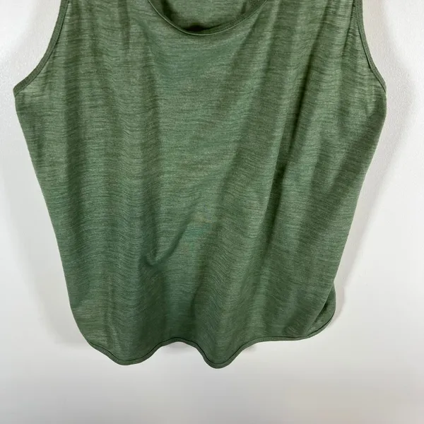 Lululemon Love Tank Top Women Sage Green Heathered Racerback Athletic Yoga Shirt - Image 3