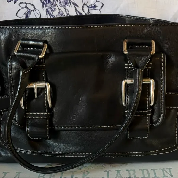 Michael Kors Black Leather Tote Bag - Image 3