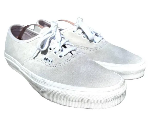 Vans Pig Suede Drizzle Sneakers Low Top Heiq Eco Dry Gray W8.5 M7 - Image 2