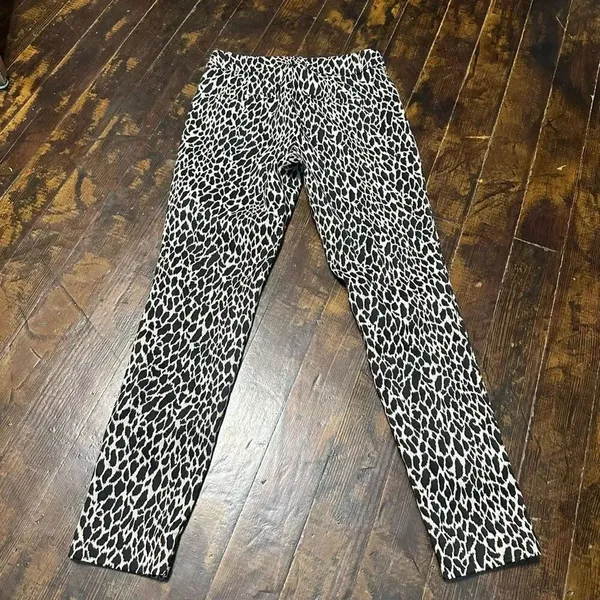 Banana Republic Sloan business casual leopard spot 0 slacks - Image 2