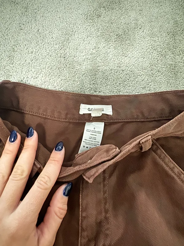 Garage Brown Cargo Pants Baggy - Image 5