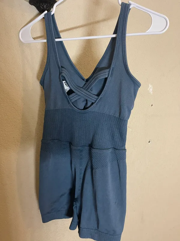 Target Blue/gray  athletic Romper - Image 2