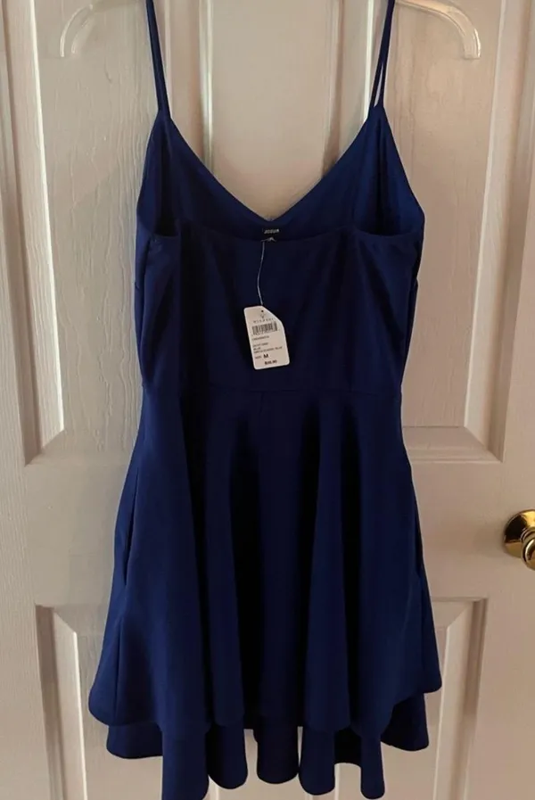 Windsor Dark Blue Mini Dress - Image 3