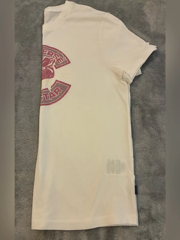 Converse Women’s White Graphic Converse All Star T-Shirt Size Small - Image 7