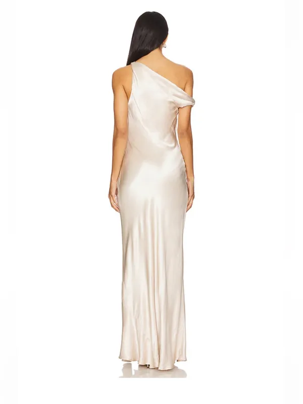 Bec & Bridge Sol Asymmetrical Dress in Sand AU8/US4 - Image 2