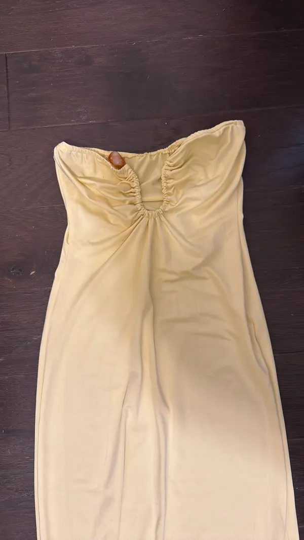 SHEIN Yellow Beach Dress Size XS - Image 2