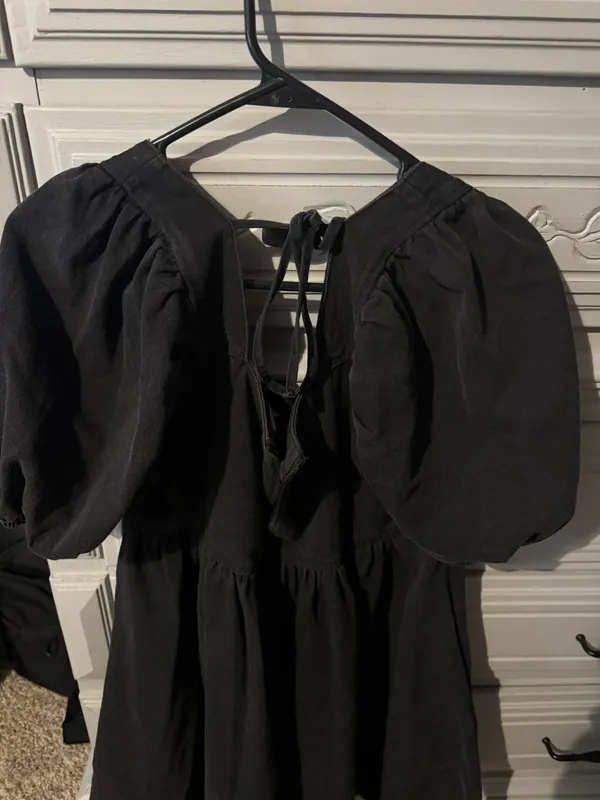 Black Denim Dress - Image 2