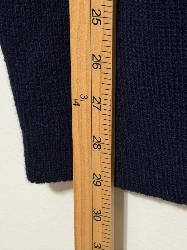 Madewell Navy Blazer Sweater Cardigan Jacket Size Small Oversized Merino Wool - Image 8
