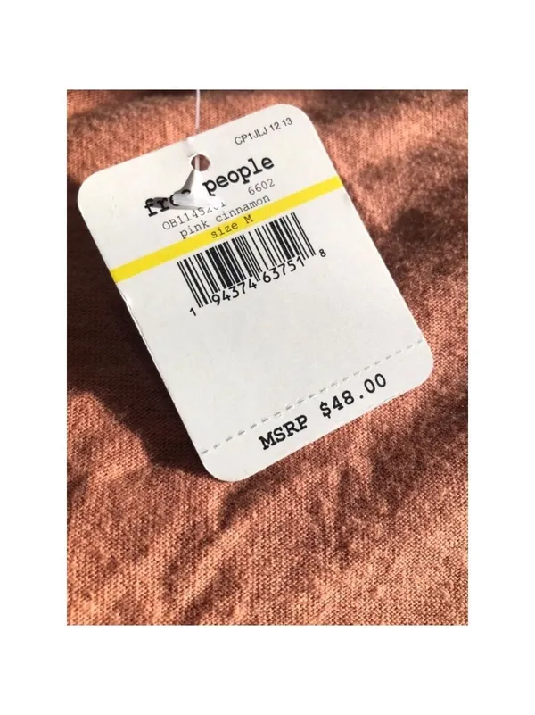Free People Ava Puff-Sleeve Bodysuit Size M Pink Cinnamon - Image 5