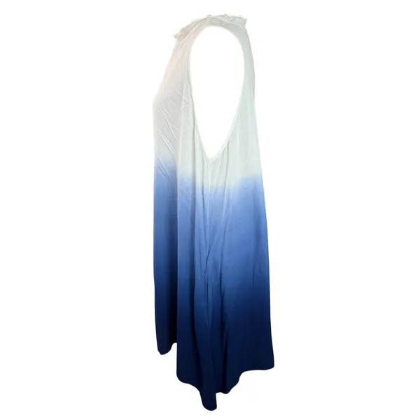 Jofit White Blue‎ Ombre Athletic Casual Sleeveless Tank Dress Large - Image 7