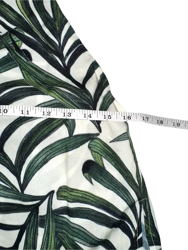 Show Me Your Mumu Byron Green Leaf Halter Mini Dress XS in Peruvian Palm Breeze - Image 7