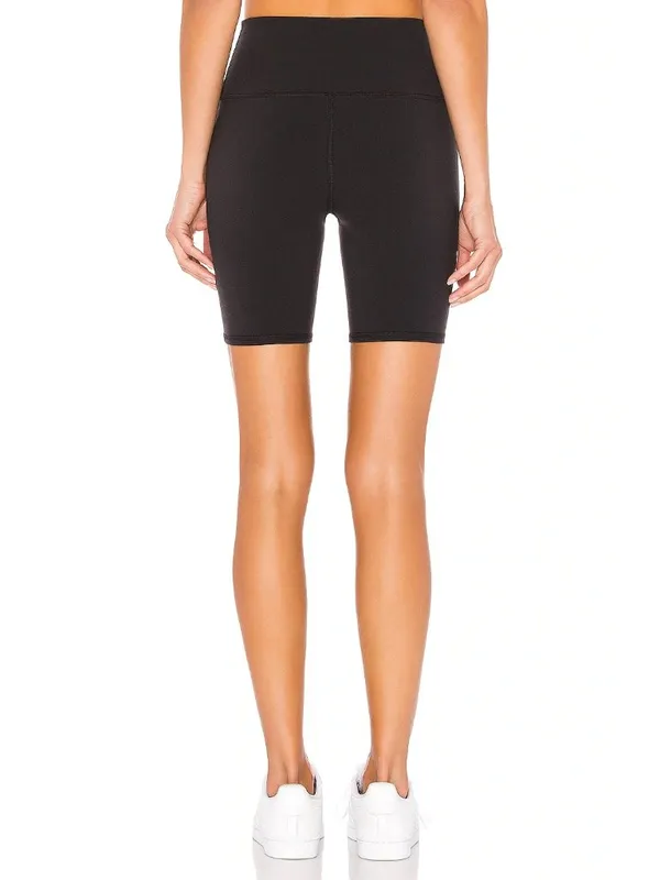 Alo Yoga High Waist Biker Shorts in Black Medium New Womens Leggings - Image 2