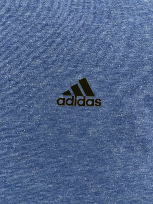 adidas Light Heather Blue Short Sleeve Crew Tee - Image 4