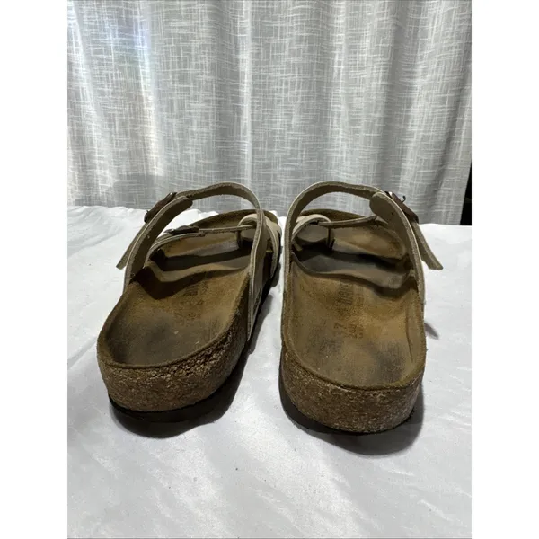 Birkenstock Mayari Birko-Flor Graceful Pearl White Sandals Size 37 - Image 4