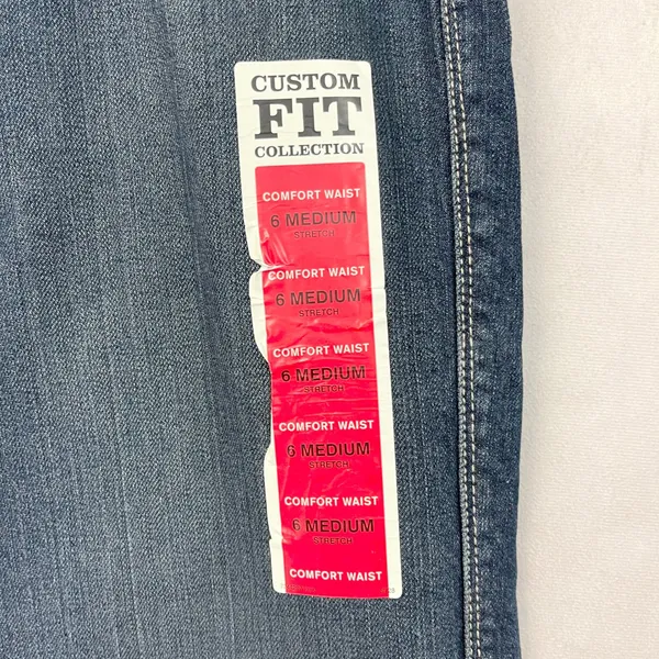 Lee Womens Jeans Size 6 Medium Straight Leg Y2K Preppy Minimalist Dark Academia - Image 5