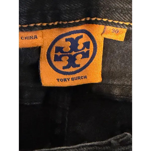 Tory Burch Classic Boot Black 30 Womens Bootcut Stretch Denim‎ Jeans - Image 6