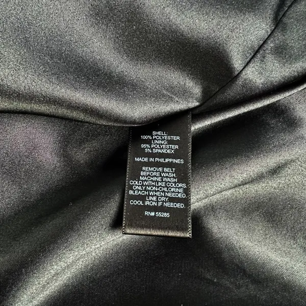 Express‎ Purple Black One Shoulder Chiffon Sheath Cocktail Dress Size Small - Image 7