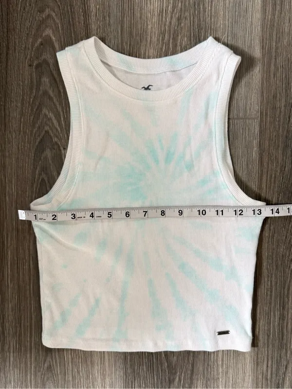 Hollister Tie Dye Cropped Tank Top Size Medium - Image 3