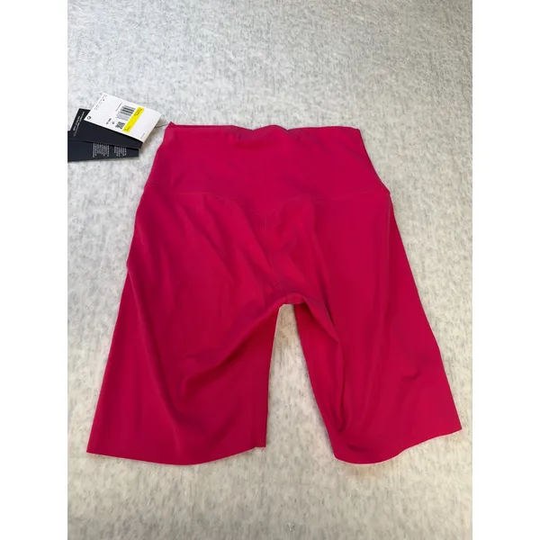 Nike Zenvy Womens Dri-FIT‎ High Rise 8 Inch Biker Shorts Pink DQ6003-666 Small - Image 4