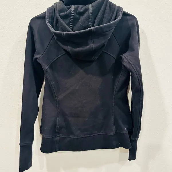 Athleta Black Full Zip Hoodie Jacket Athletic Workout Athleisure Size S - Image 6