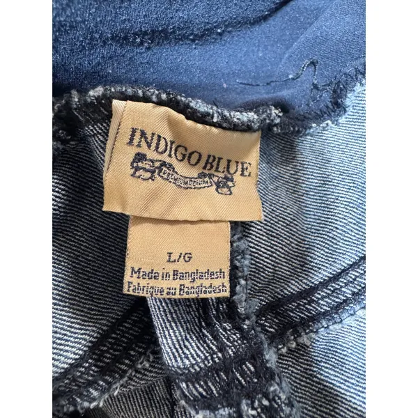 Indigo Blue Indigo Maternity Large Blue‎ Jeans Women's Secret Fit Belly Bootcut Blue - Image 3