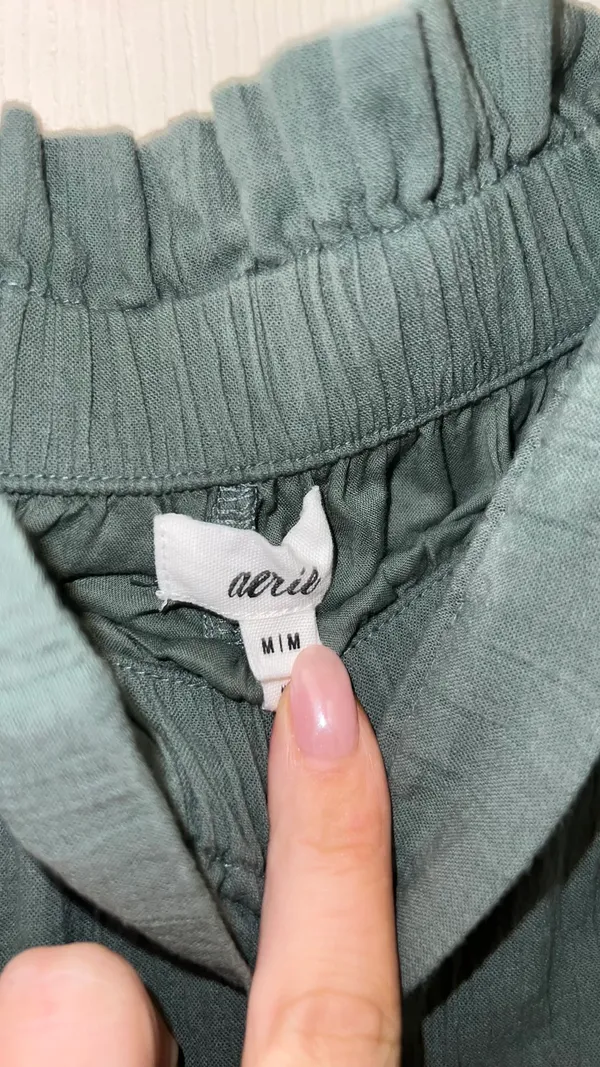 Aerie Green Ruffle Skort - Image 3