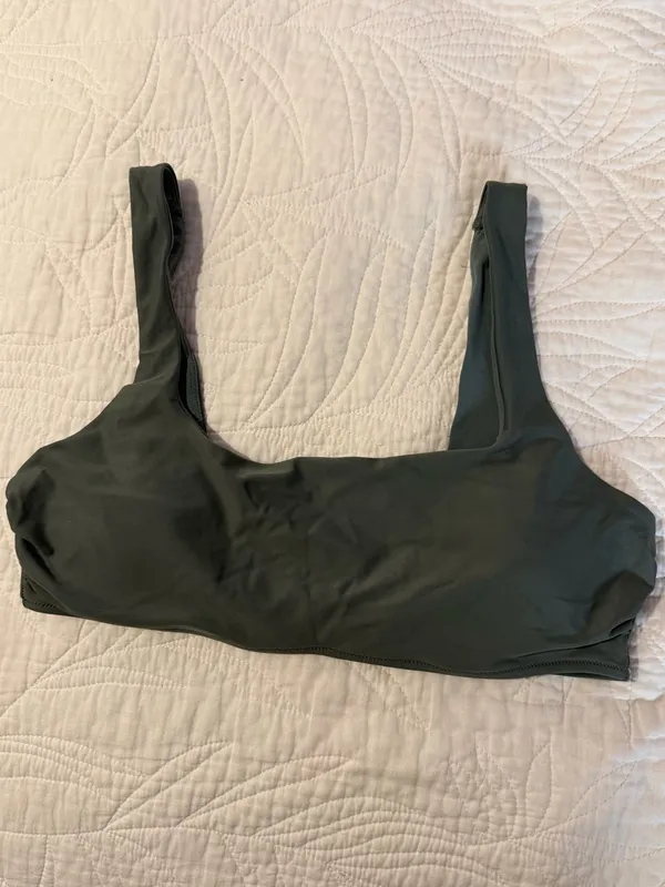 aerie swim top in olive - Image 3