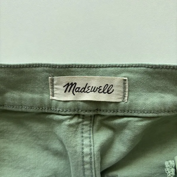 Madewell‎ The Emmett Wide-Leg Crop Pant: Welt Pocket Edition 30 X 27 Pistachio - Image 5