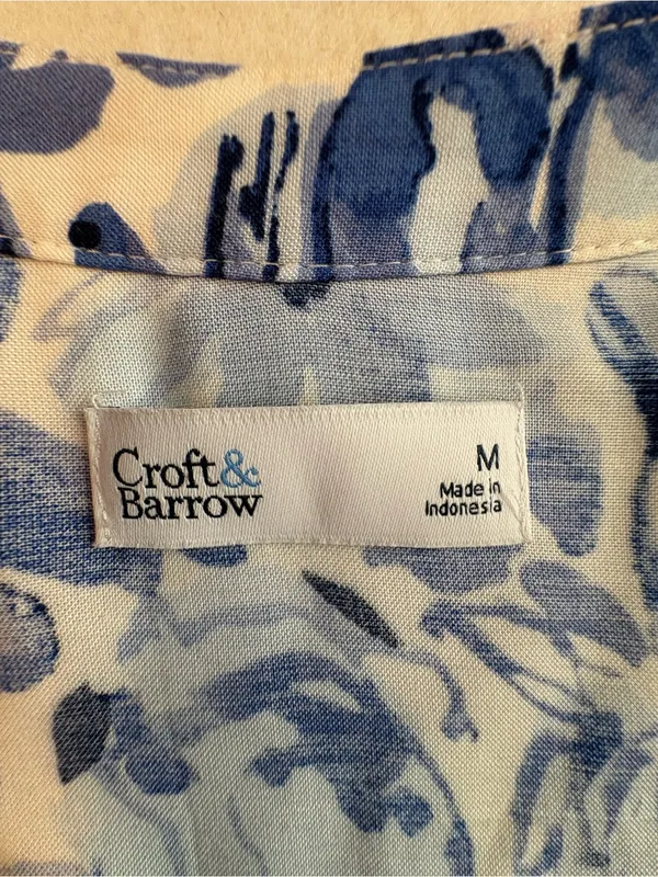 croft & barrow Blue and White Floral Midi Dress with Tie Waist - Image 7