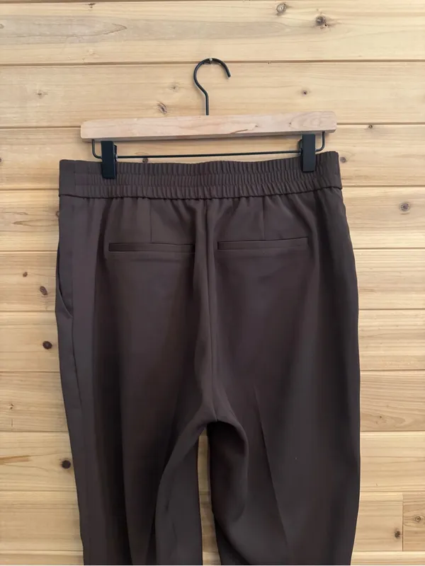 Quince Size 8 Chocolate Brown Mid Rise Straight Leg Dress Pants Office Career - Image 6