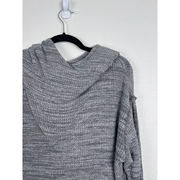Free People Beach Women's Erica‎ Hoodie Gray Sz M - Image 5