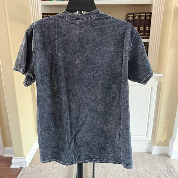 Nirvana Smiley Face Graphic Tee Medium Gray - Image 2
