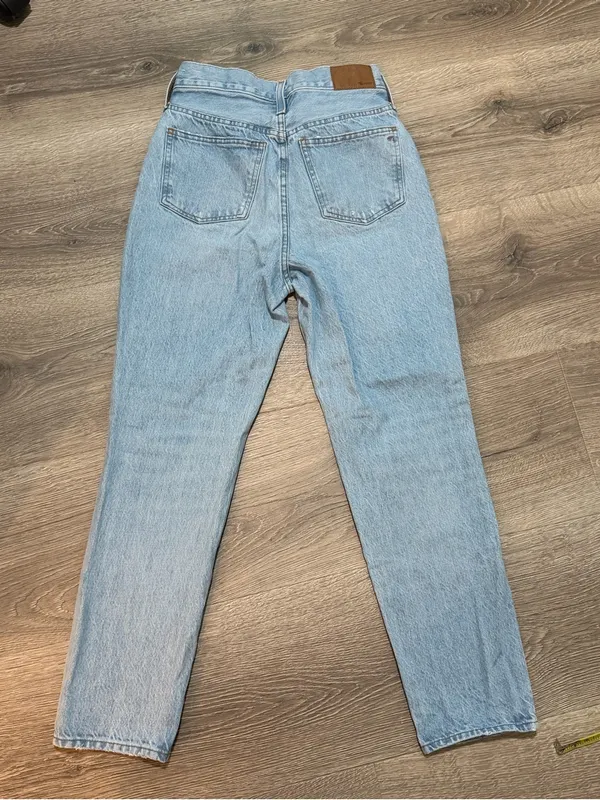 Madewell Perfect Vintage Jeans 25 Light Wash Distressed High Rise - Image 2
