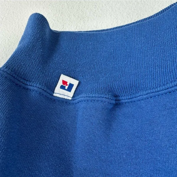 Russell Athletic Blue Dolphins off the shoulder sweatshirt - Image 3