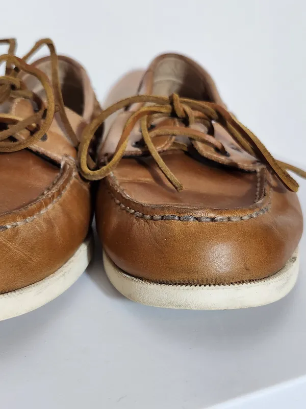 Sperry Brown Leather Top-Sider Slip-On Shoes Size 9.5 - Image 2