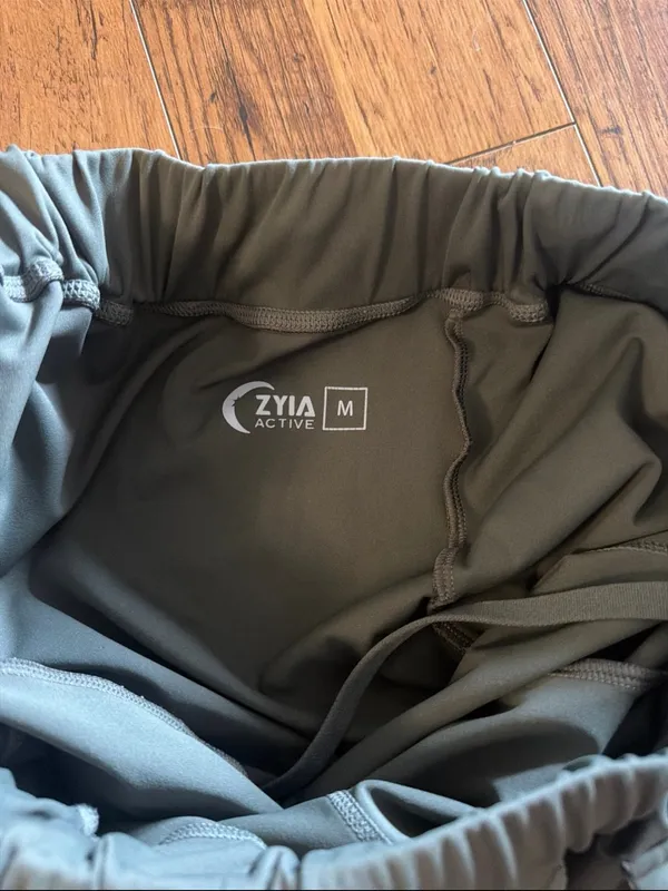ZYIA Olive Green Cargo Jogger Pants - Image 3