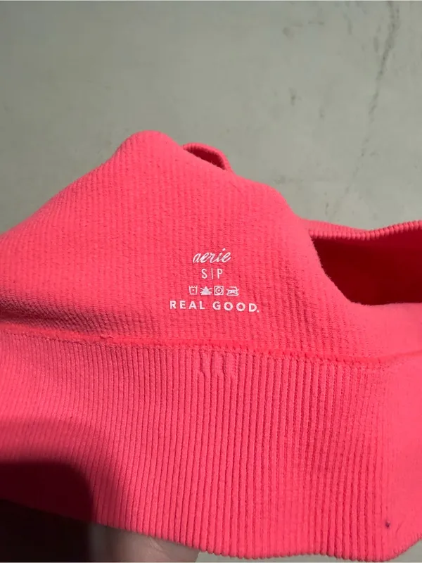 Aerie coral Scoop Neck Crop Top small - Image 6