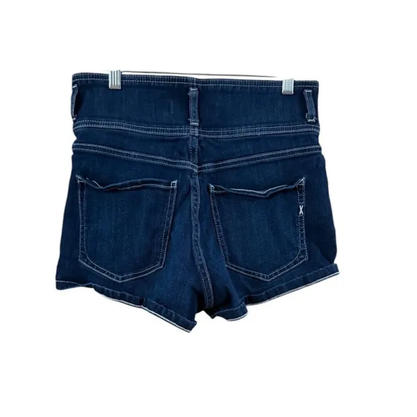 Express Dark Denim Jean Shorts - Image 2