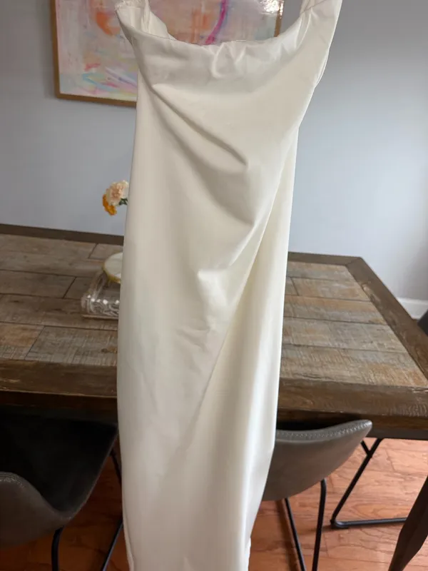 Missguided White Strapless Bodycon Maxi - Image 3