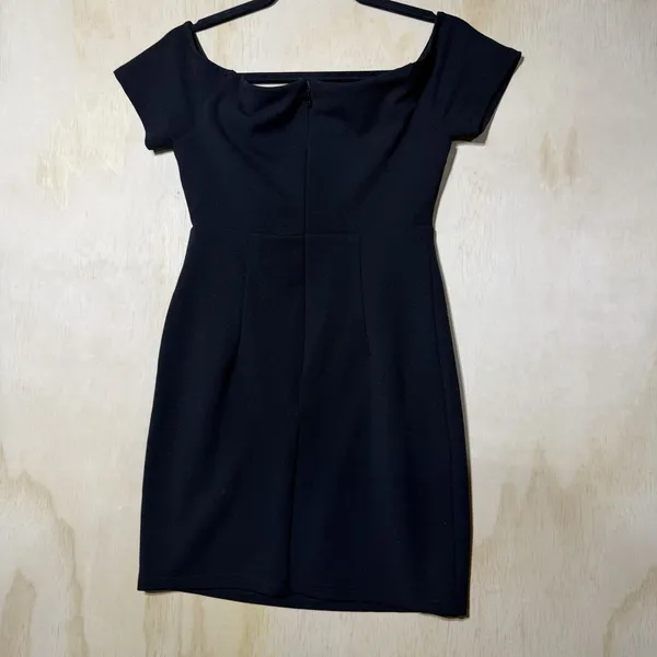 Lulus Black Bodycon Cocktail Dress Women's Medium Off Shoulder‎ Mini Party - Image 7