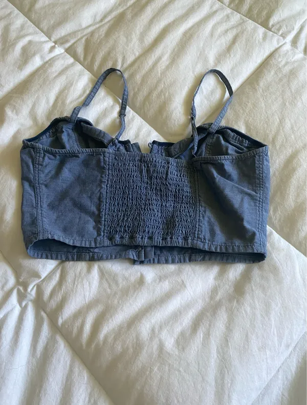Women’s Abercrombie Jean Corset Bra Top - Image 2