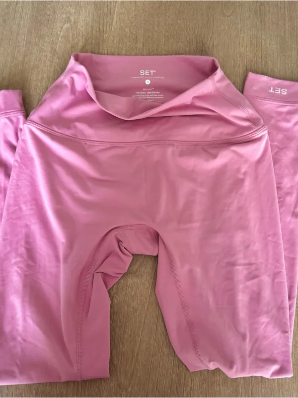 SET ACTIVE AIRLUXE BREATHE Leggings in Gloss. S. NWOT NEVER WORN - Image 5