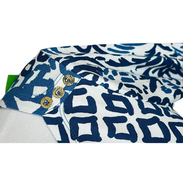 Lilly Pulitzer Sophie Shift Dress MEDIUM Home Slice Blue White 50+ UPF NEW‎ - Image 4