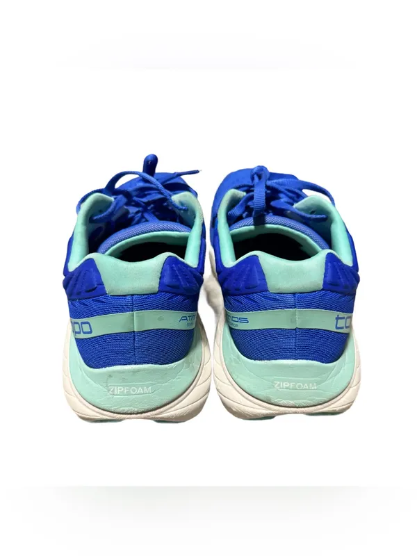 Topo Athletic Women's Atmos Running Shoe Size 10 Blue Aqua Lace Up Workout - Image 3