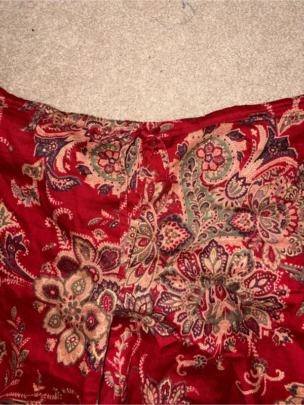 LRL Ralph Lauren Pajama Set Womens M Paisley Floral Old‎ Money Comfort Cozy - Image 10
