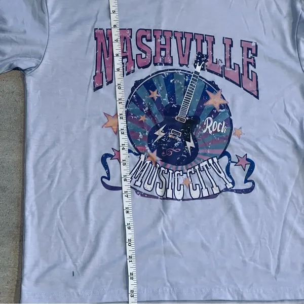 SheIn Purple Nashville TShirt - Image 6